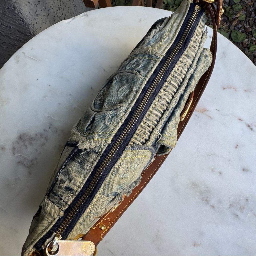 Louis Vuitton Denim Patchwork Pouchy Shoulder Bag - Picture 7 of 16